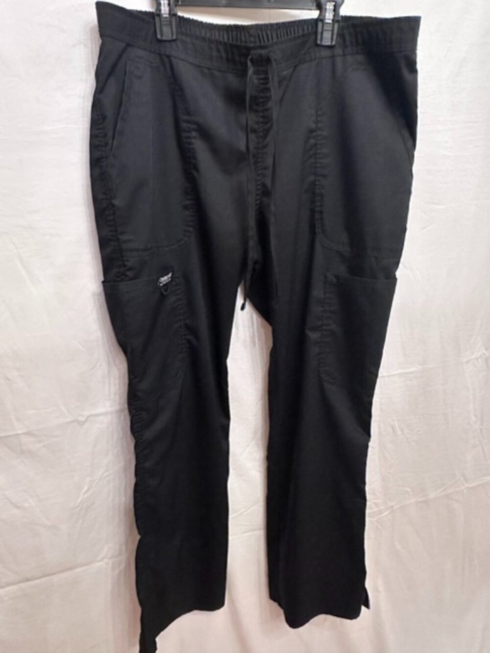 Cherokee Workwear Black Cargo Scrub Pants Medium WW120 Stretch Nurse Medical